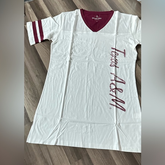 NWT Collegiate TEXAS AM Nightshirt 100% Peruvian cotton Camisole AMAZING quality - Picture 2 of 6